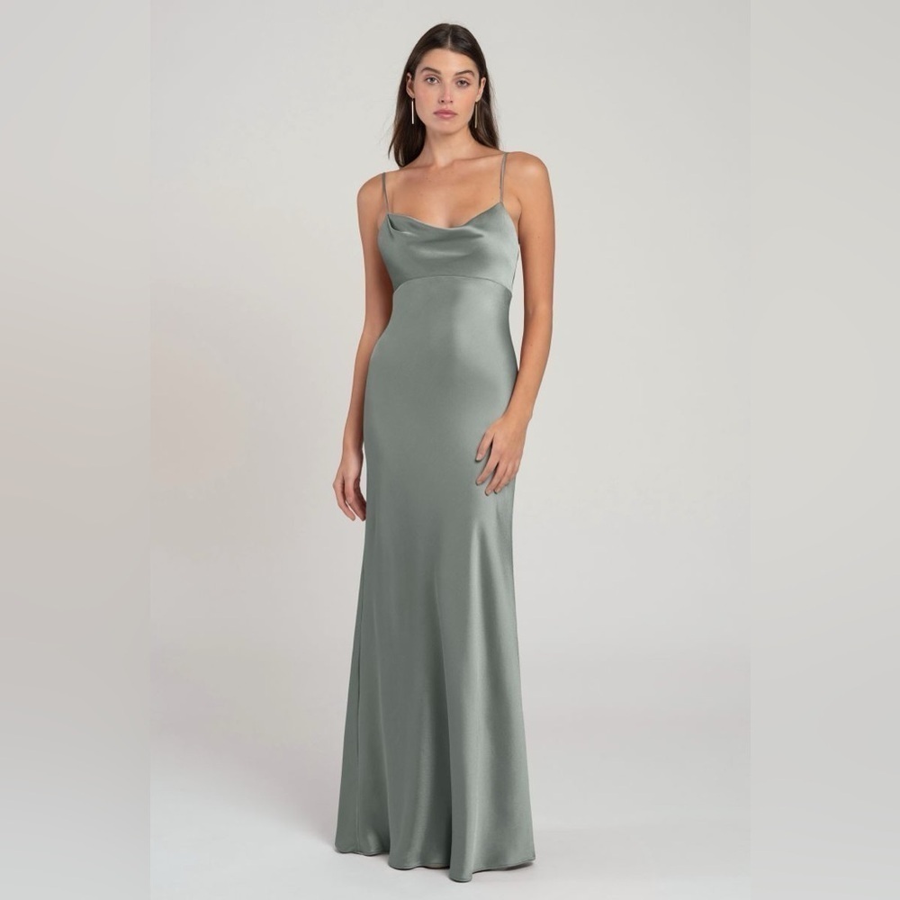 Jenny Yoo Addison dress in sage green - Size 16